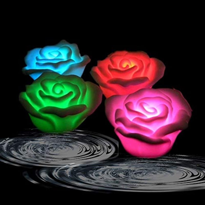 ARDUX,色を変更する防水LEDバラの花フローティングキャンドル