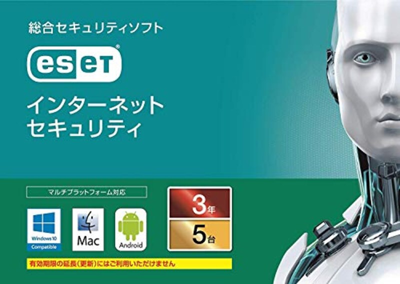 キヤノンITソリューションズ,ESET インターネット セキュリティ(最新)|5台3年版|カード版|ウイルス対策|Win/Mac/Android対応