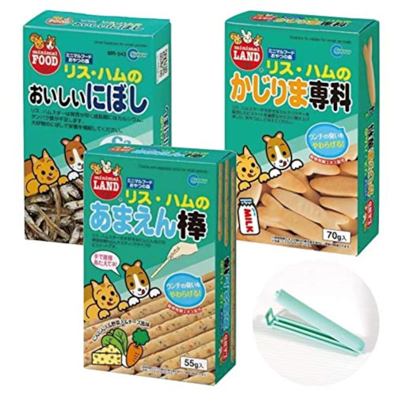 ミニマルランド,ミニマルフード リス・ハムのおやつの森3種セット