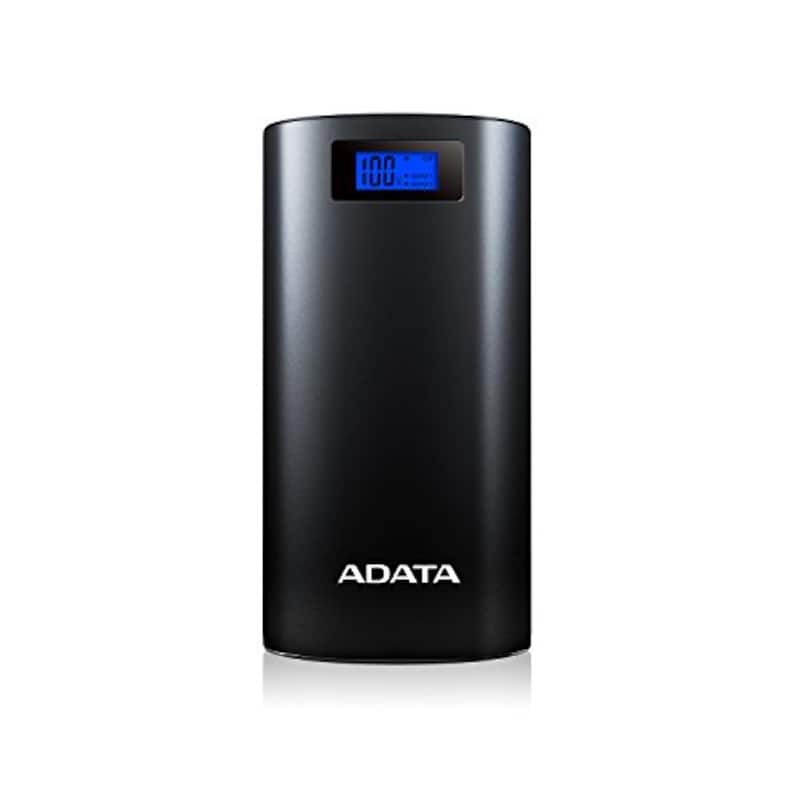 Adata（エイデータ）,モバイルバッテリー デジタルディスプレイ付き,AP20000D-DGT-5V-CBK