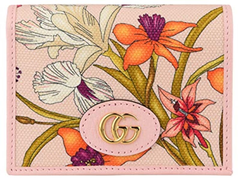 GUCCI(グッチ),二つ折り ミニ財布 花柄,577347