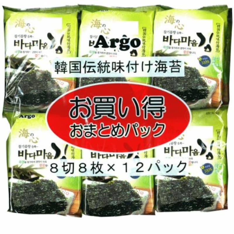 Argo（アルゴ）,韓国海苔 お買得おまとめパック