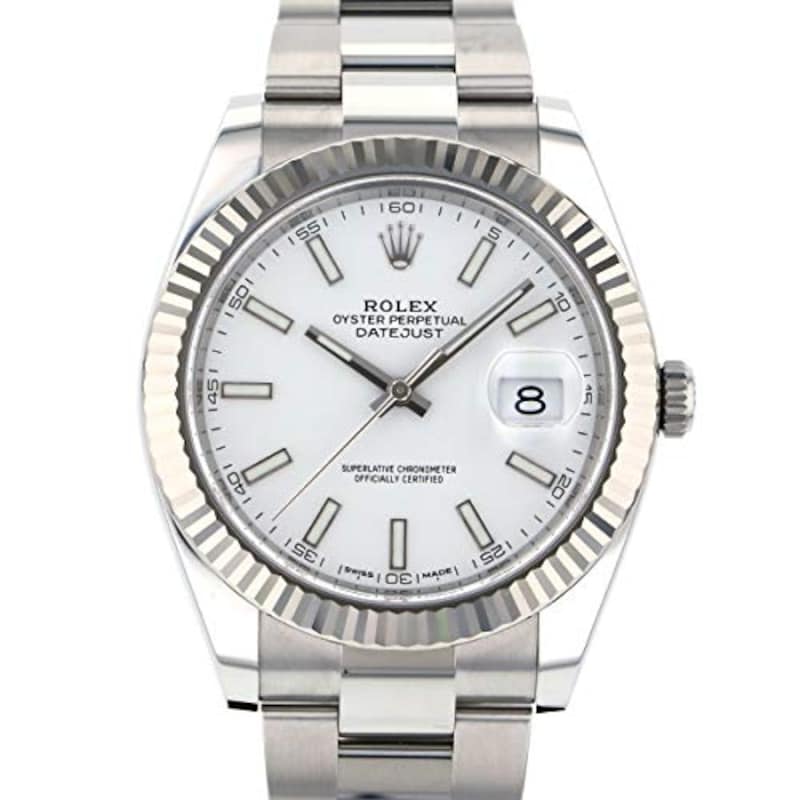ROLEX（ロレックス）, デイトジャスト 41 126334 ホワイト文字盤 新品 腕時計,W204021