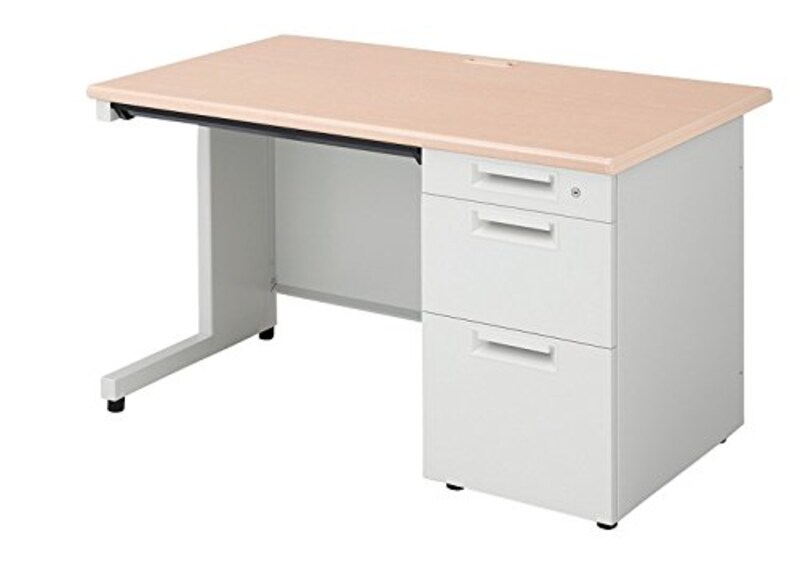 PLUS(プラス),SH スチールデスク 片袖机,SH-127D-3
