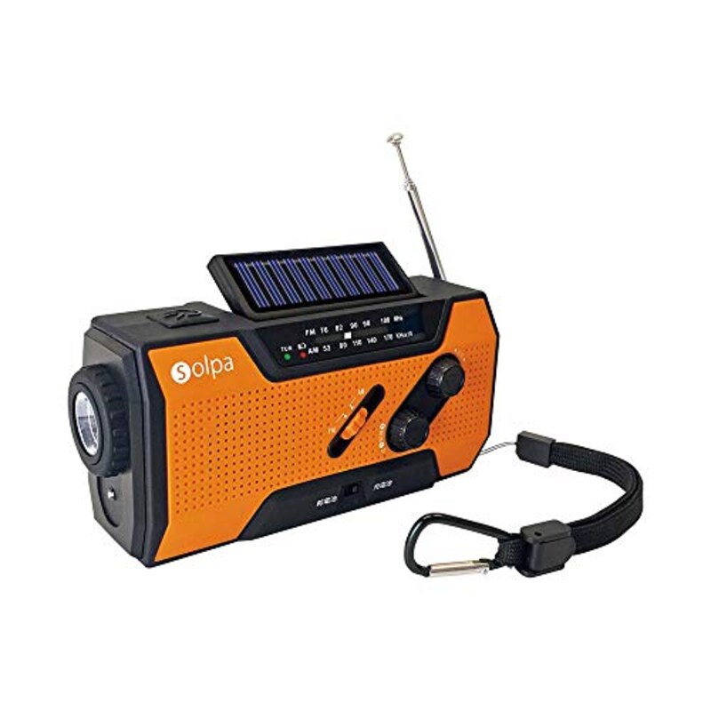 KUMAZAKi Aim(クマザキエイム),手回し/ソーラー蓄電ラジオ チャージオ,SL-090