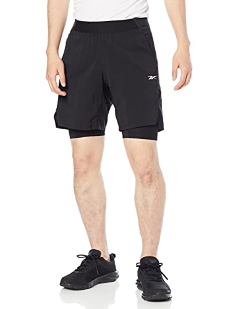 Reebok(リーボック),ハーフパンツ エピック ツーインワン ショーツ,JIW06