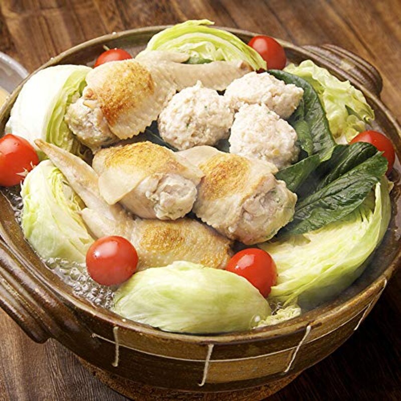 水郷のとりやさん,手羽先餃子鍋 水炊き鍋セット