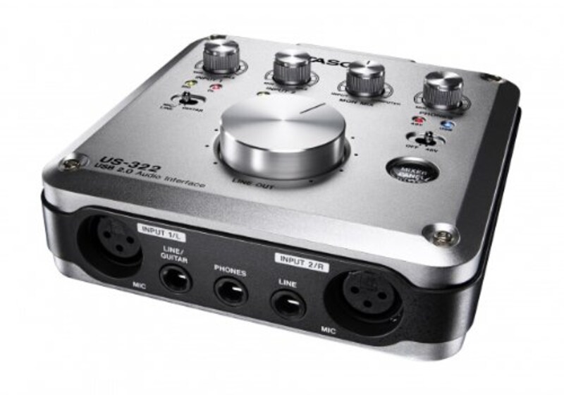 TASCAM,オーディオインターフェイス DSPミキサー搭載,US-322