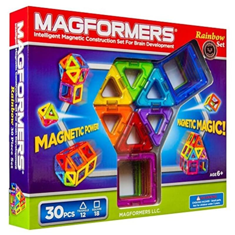 MAGFORMERS（マグ・フォーマー）,RAINBOW 30PC SET（レインボーセット）,ー