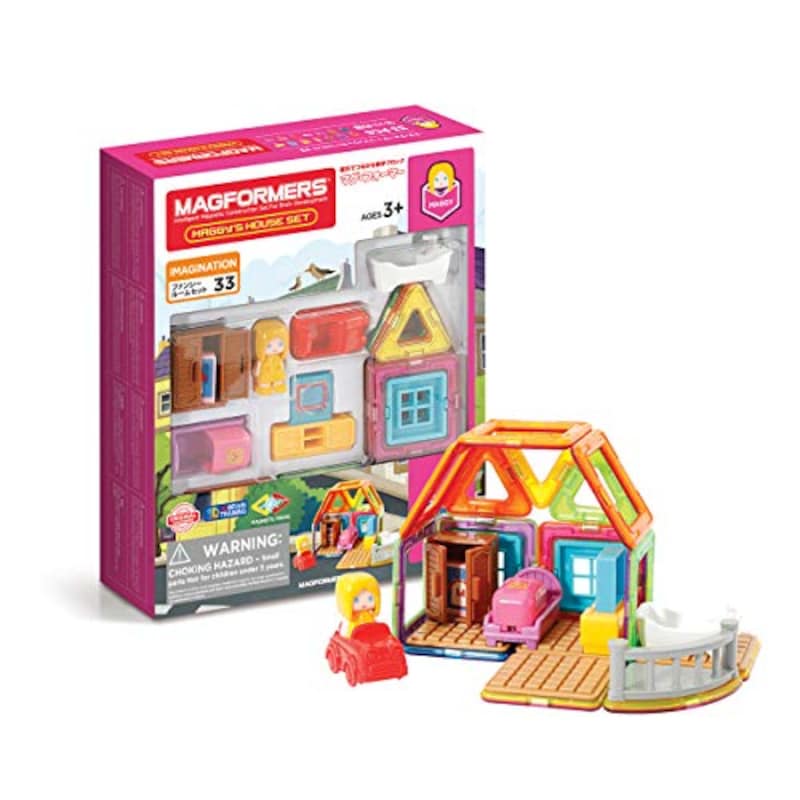 MAGFORMERS（マグ・フォーマー）,MAGGY'S HOUSE 33PC SET（ファンシールームセット）,ー