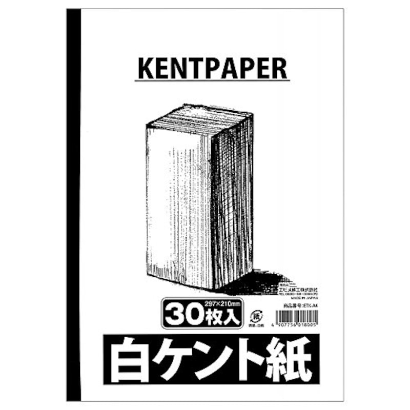 エヒメ紙工,白ケント紙 30枚入,ETK-A4