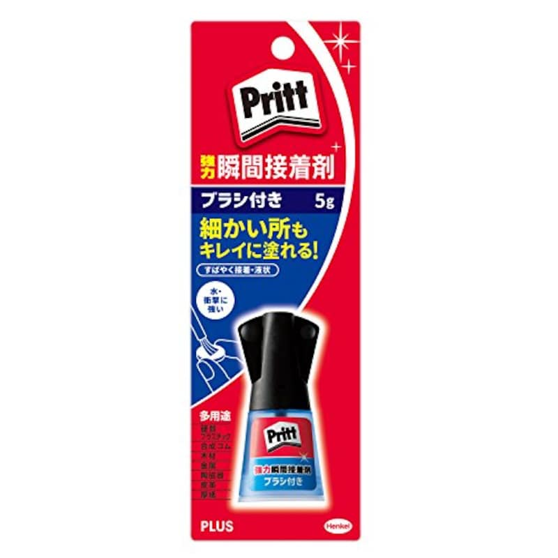 Pritt(プリット),強力瞬間接着剤 ブラシ付き