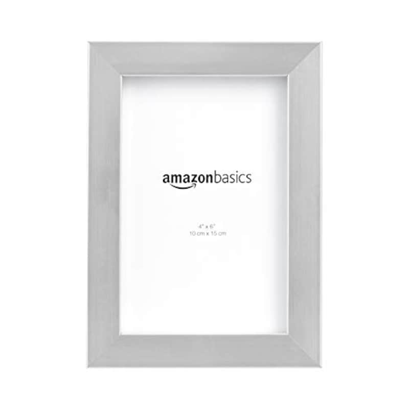 Amazon Basics（アマゾンベーシック）,フォトフレーム 10×15cm ニッケル 2点セット