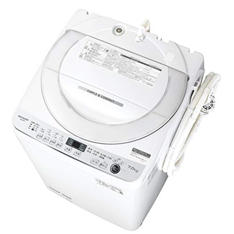 SHARP（シャープ）,全自動洗濯機 7kg,ES-GE7E-W
