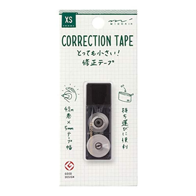Midori,XS 修正テープ【黒】,‎35262006