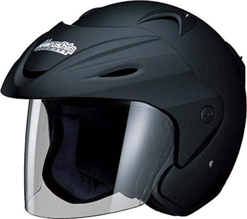 MARSHIN(マルシン),ジェットヘルメット バイザー付き マットブラック,CAAABA_HDNL