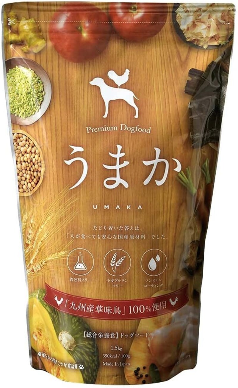 うまか(UMAKA),国産 ドッグフード うまか ドライ チキン 全年齢用