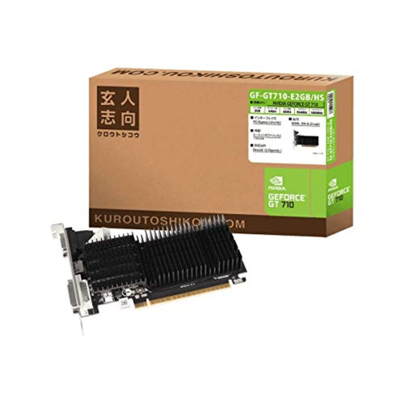 玄人志向,グラフィックボード,GF-GT710-E2GB/HS