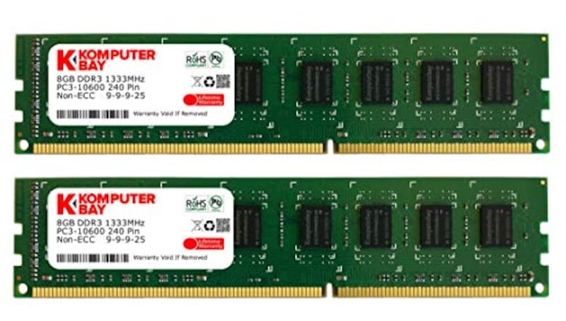 Komputerbay,デスクトップパソコン用 増設メモリ,DDR3 PC3-10600