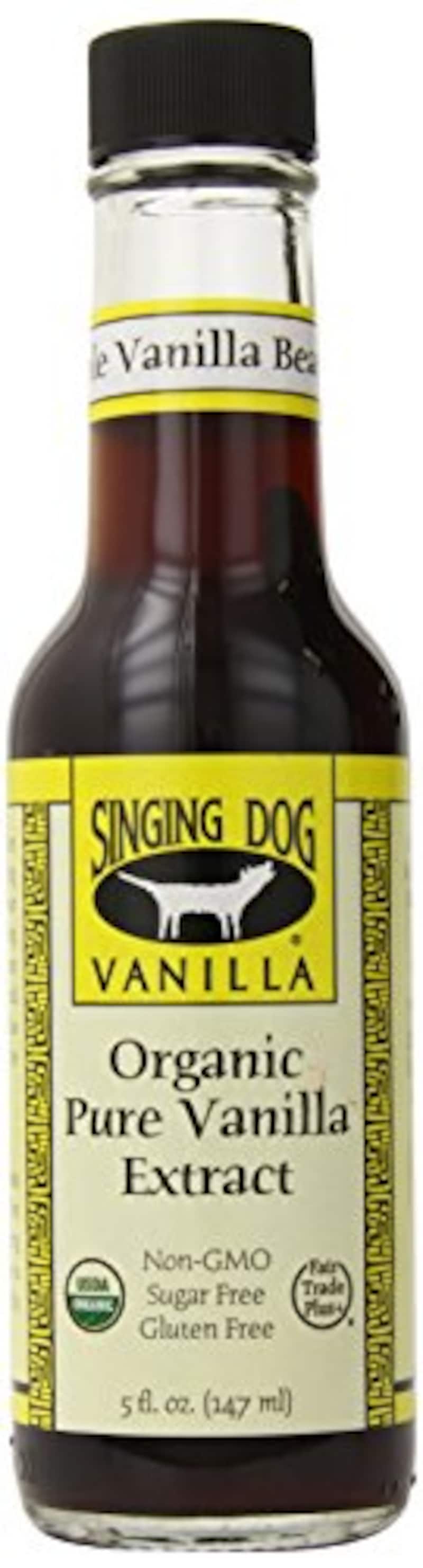 SHING DOG VANILLA（シンギング・ドッグ・ヴァニラ）,有機オーガニック天然バニラエッセンス（ビーンズ入り）