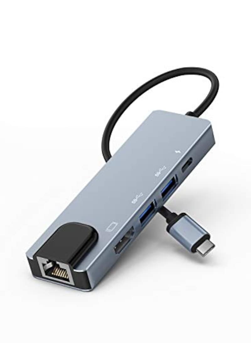Lemorele,USB TypeC ハブ 5 in 1,TC15