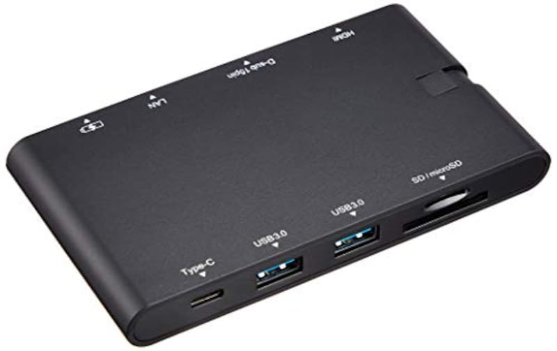 ELECOM（エレコム）,USB Type-C接続モバイルドッキングステーション,DST-C05BK