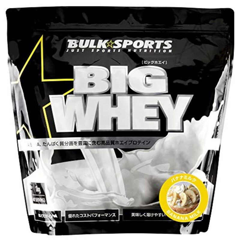 バルクスポーツ,プロテイン ビッグホエイ バナナミルク 1kg