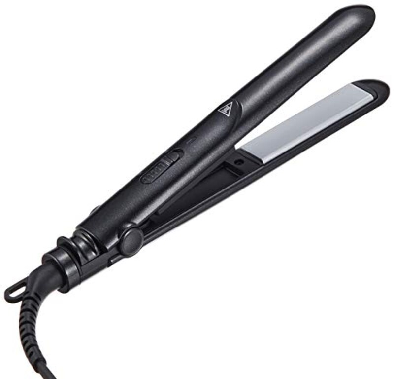 オーム電機,iberis ミニヘアアイロン ブラック,HB-HIK295-K