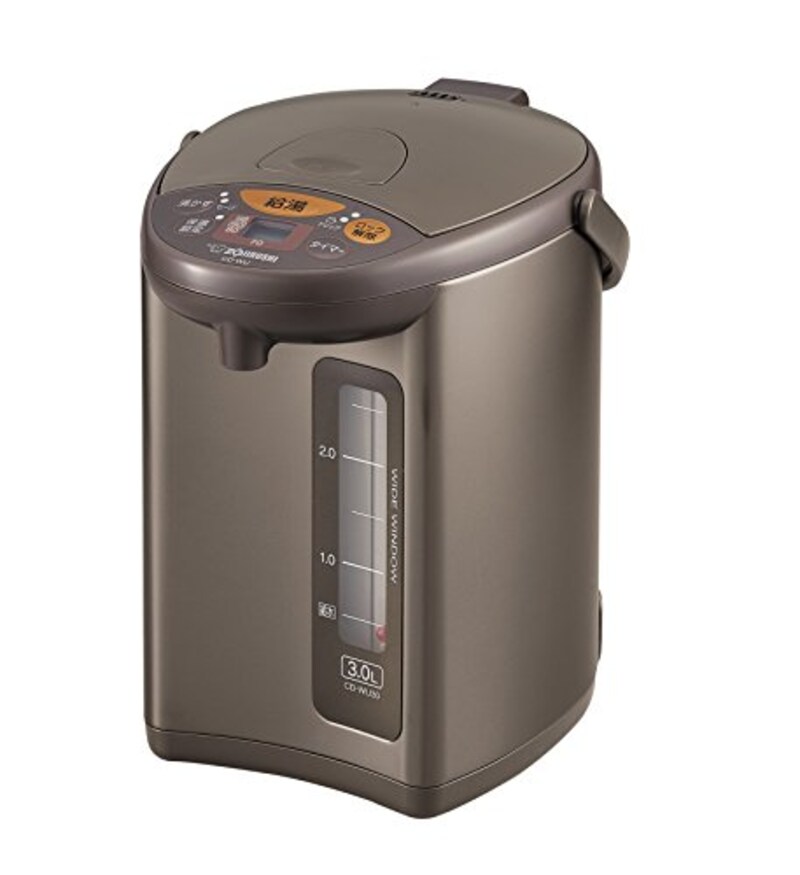 ZOJIRUSHI（象印マホービン）,電気ポット 3.0L メタリックブラウン,CD-WU30-TM