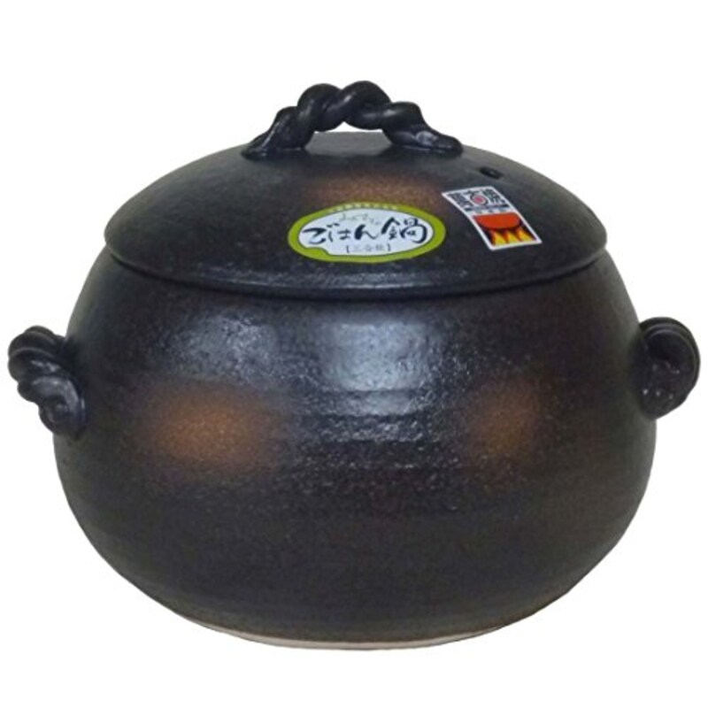三鈴陶器,ごはん鍋 ご飯土鍋 5合炊き