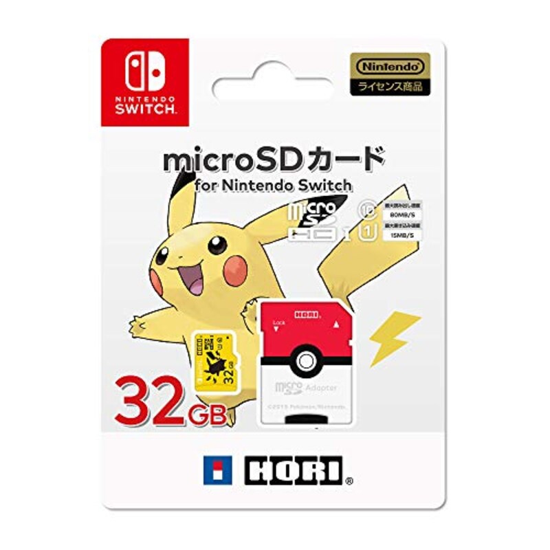 ホリ,microSDカード for Nintendo Switch 32GB ピカチュウ