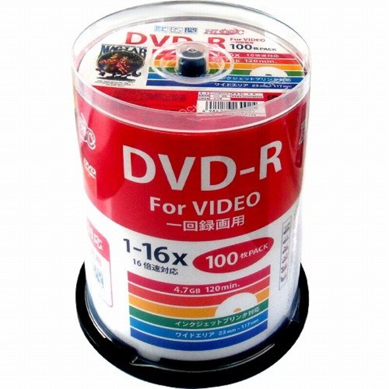 MAG-LAB,HI-DISC 録画用DVD-R,HDDR12JCP100