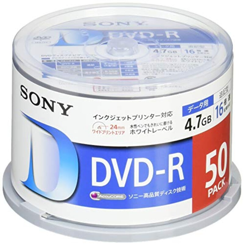 SONY‎（ソニー）,データ用DVD-R,50DMR47LLPP
