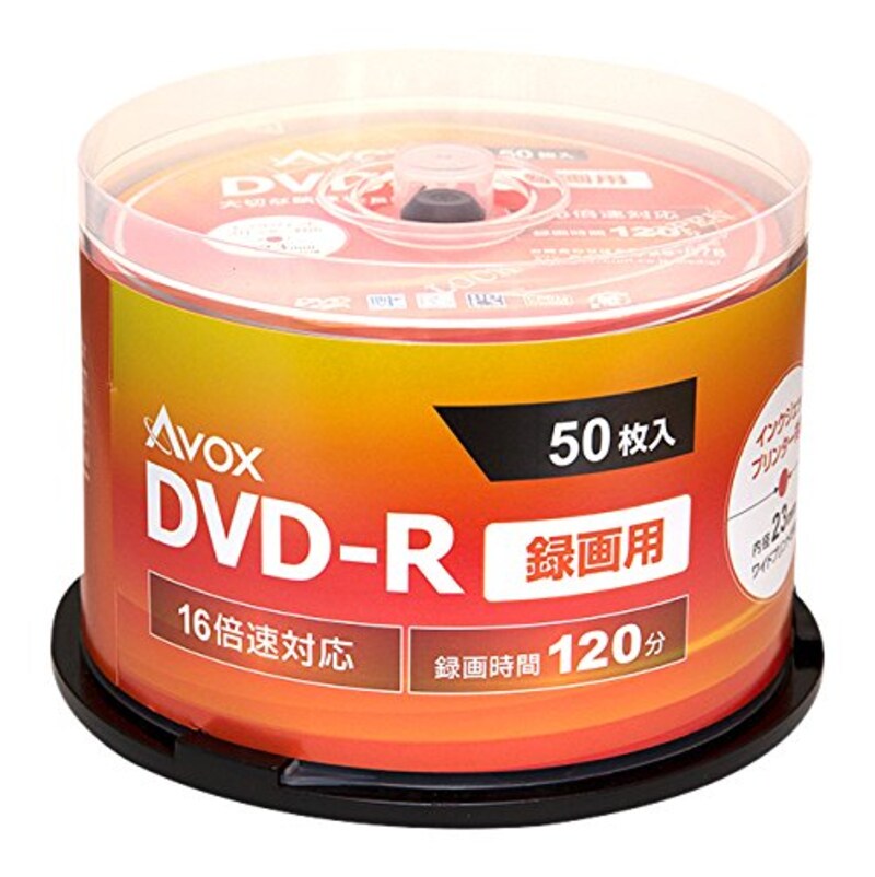 AVOX,DVD-R 録画用,‎DR120CAVPW50PA