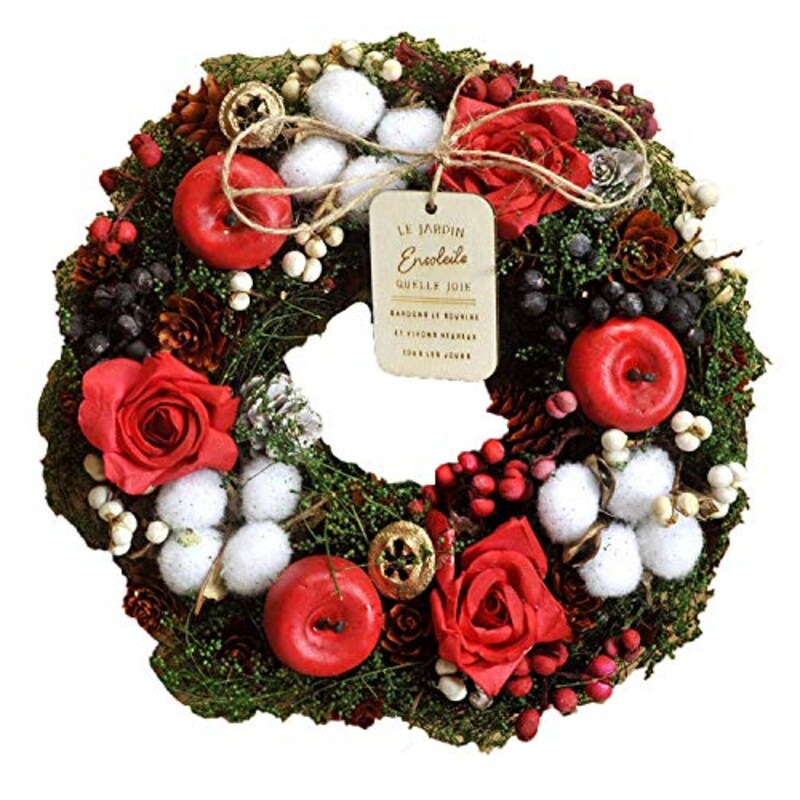 グリーンインダストリー株式会社,FlowerKitchen クリスマスリース コットンツリー