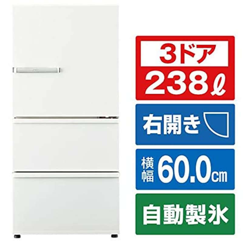 AQUA（アクア）,3ドアノンフロン冷蔵庫 SVシリーズ,AQR-SV24K(W)