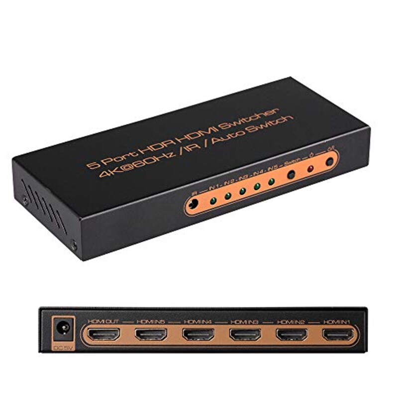 Vanava,HDMIセレクター5入力1出力,HJCHDMI0501