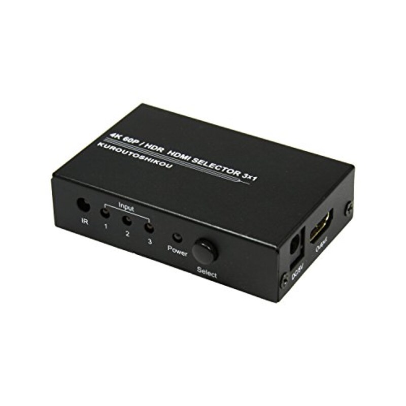 玄人志向,HDMI切替器セレクタ リモコン付,KRSW-HDR318RA