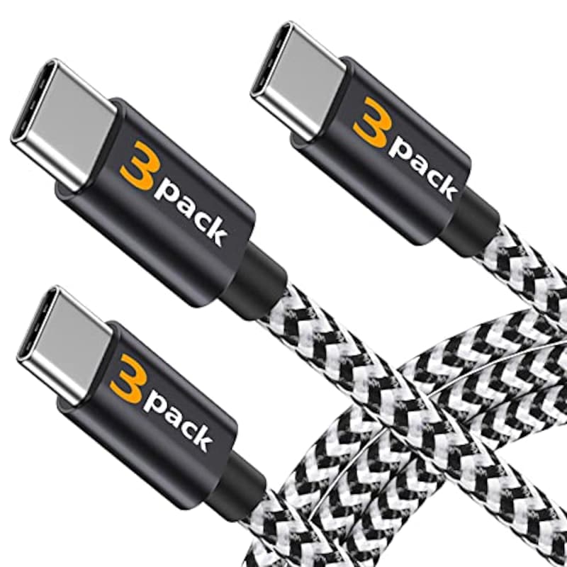 BRG,USB-A to USB-C タイプ C 充電ケーブル【3本セット 0.3m/1.2m/1.8m 】,TYPEC-3-HB