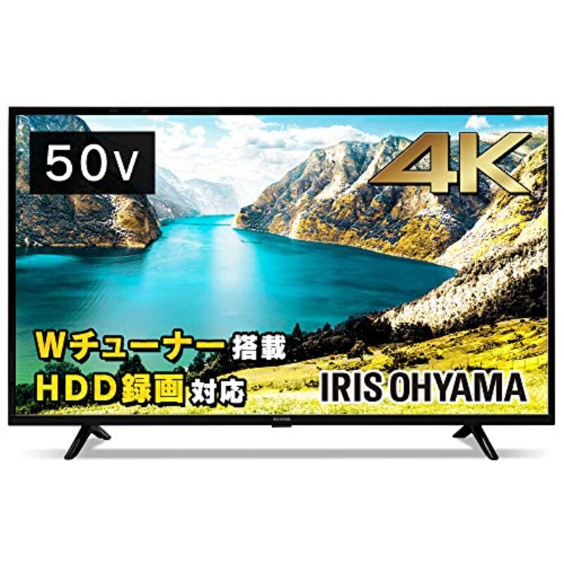 アイリスオーヤマ,50V型 4K対応 液晶テレビ 50UB10P