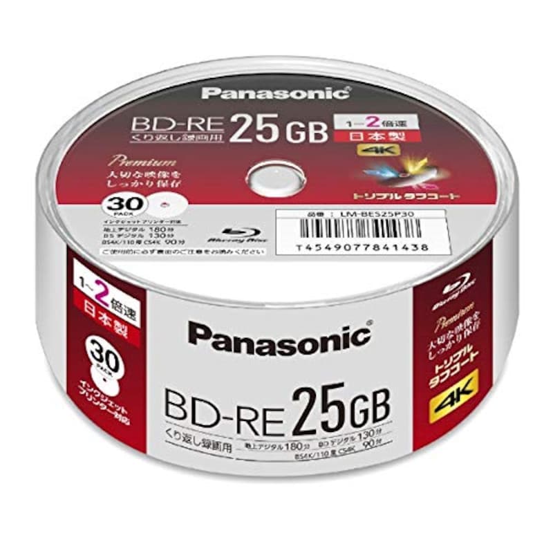 Panasonic（パナソニック）,録画用 2倍速 ブルーレイディスク,‎LM-BES25P30