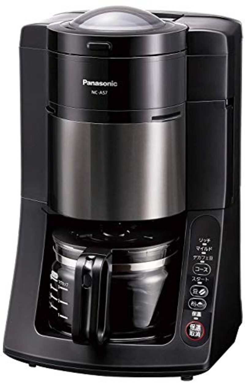 パナソニック（Panasonic）,沸騰浄水コーヒーメーカー 全自動タイプ,NC-A57-K