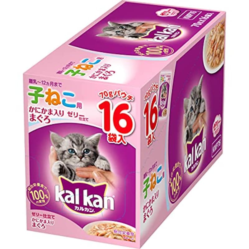 カルカン,12ヶ月までの子猫用 かにかま入りまぐろ,KWP76