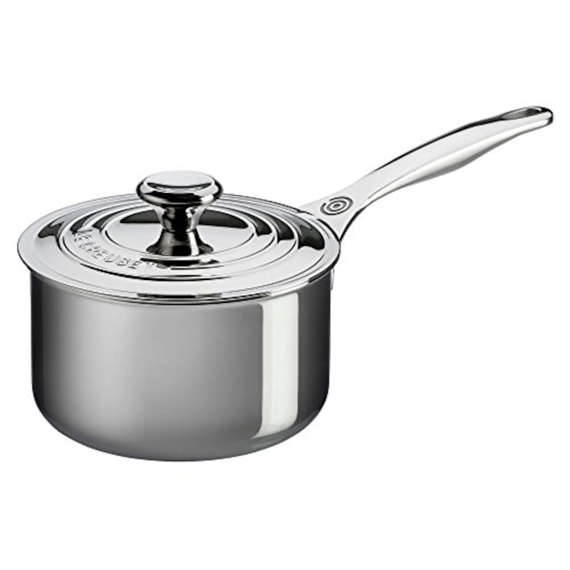 LE CREUSET（ル・クルーゼ）,ステンレススチールSaucepan with Lid 2qt,SSP1100-16