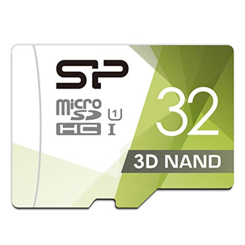 ‎シリコンパワー,microSDカード 32GB class10 UHS-1対応 3D Nand,SP032GBSTHBU1V1GJA