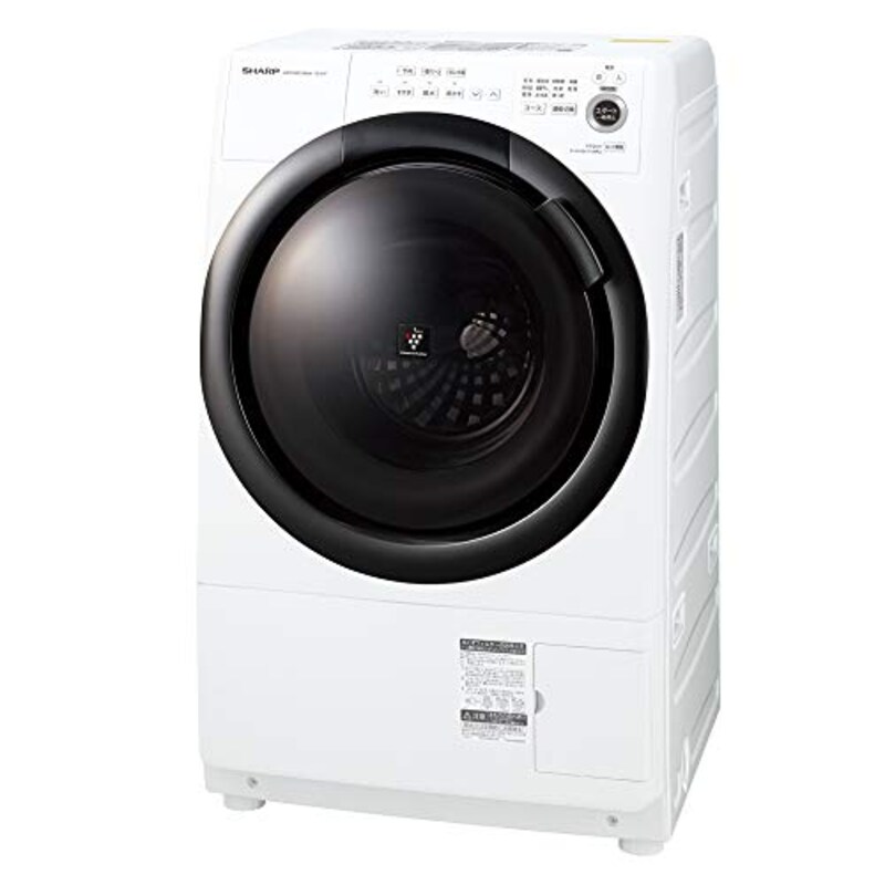 SHARP(シャープ),ドラム式 洗濯乾燥機 ヒーターセンサー乾燥 ,ES-S7F-WL