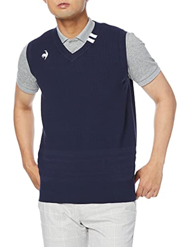 le coq sportif GOLF COLLECTION（ルコックスポルティフゴルフ）,ゴルフ　ニットベスト,QGMSJL80