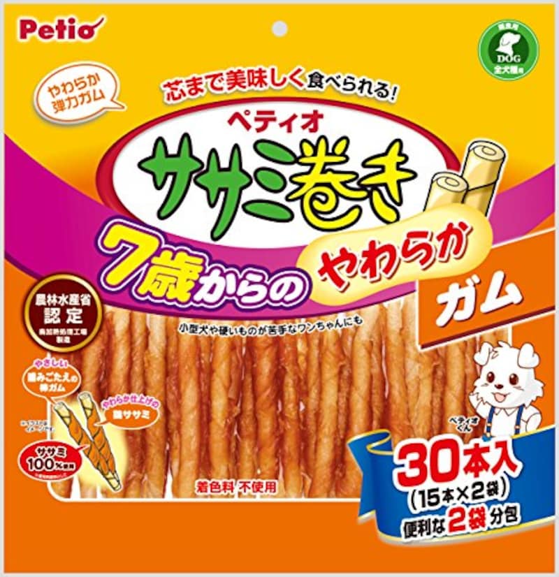 Petio（ペティオ）,7歳からのやわらかガム ササミ巻き