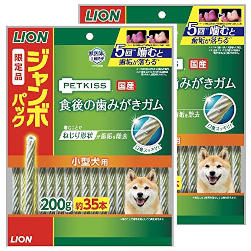 LION（ライオン）,PETKISS（ペットキス）　食後の歯みがきガム