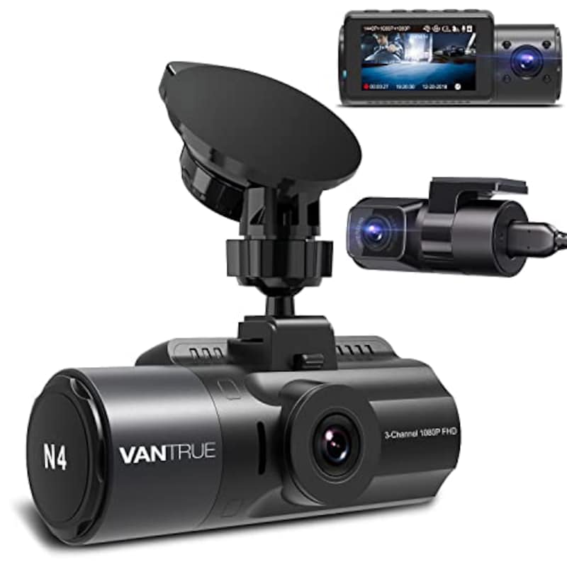 VANTRUE,3カメラ　ドライブレコーダー